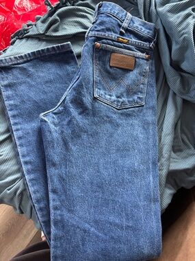 Wrangler Blue Straight-Leg Denim Jeans